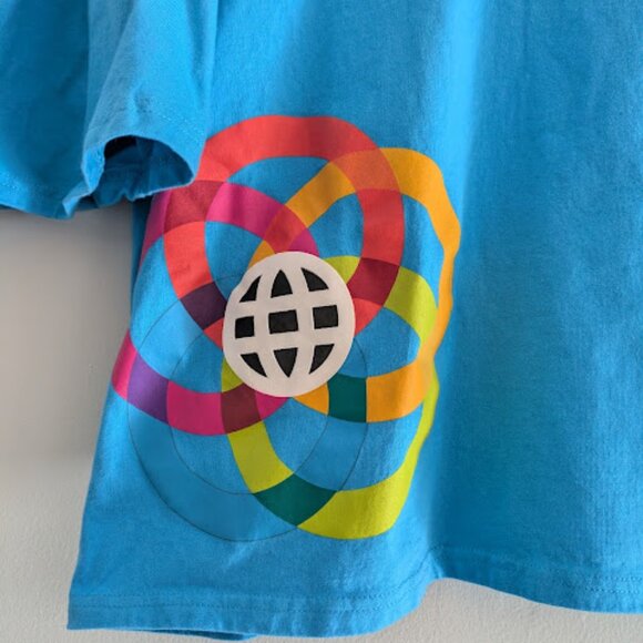 Disney Epcot Center Blue Crop Top Size M - Picture 7 of 8